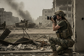 Журналист в военной точке