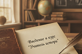 Введение в курс "Учитель истории"